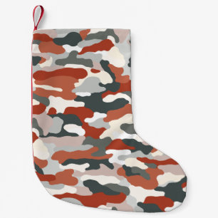 Autumn Camouflage Small Christmas Stocking