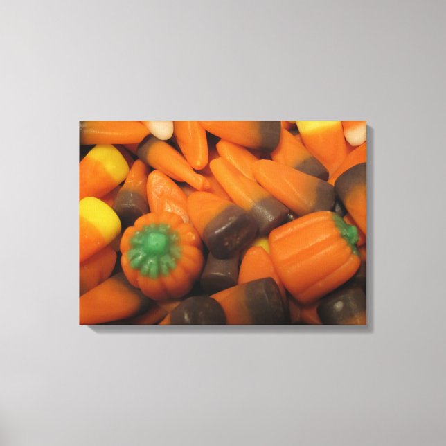 Autumn Candy Corn Canvas Print (Front)