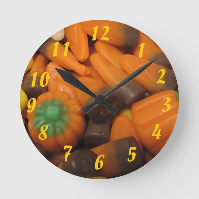Autumn Candy Corn Clock (Front)