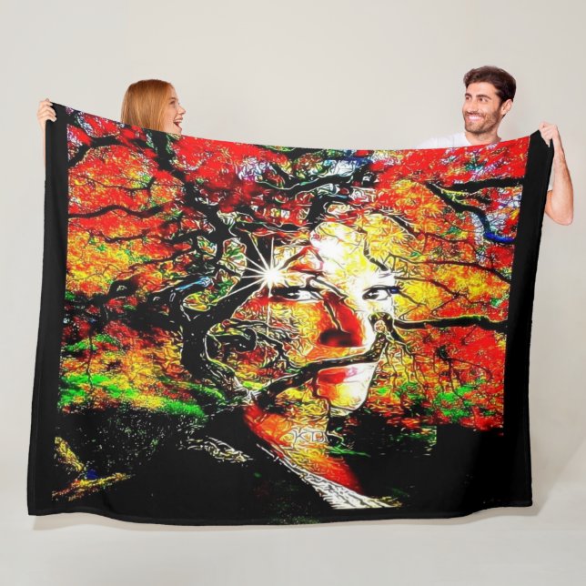 Autumn Candy Fleece Blanket (In Situ)