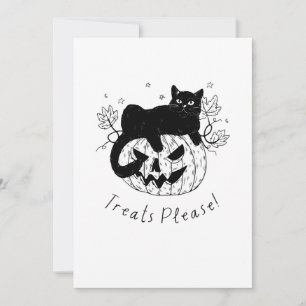 Autumn Cat Halloween Run Invitation