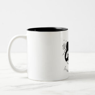 Autumn Cat Halloween Run Two-Tone Coffee Mug