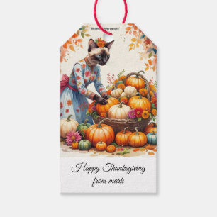 Autumn Cat is arrangin“Blessings in Every Pumpkin” Gift Tags