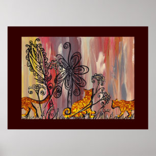 Autumn Cats 2 Print