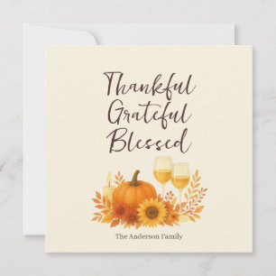 Autumn Celebration - Elegant Gold Thanksgiving 