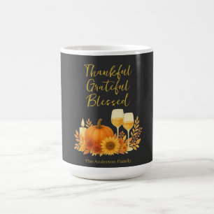 Autumn Celebration - Elegant Gold Thanksgiving Coffee Mug