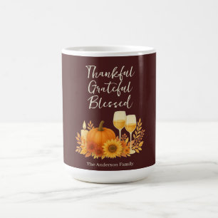 Autumn Celebration - Elegant Gold Thanksgiving  Coffee Mug