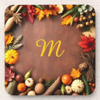 Autumn Celebration Hard plastic coaster
