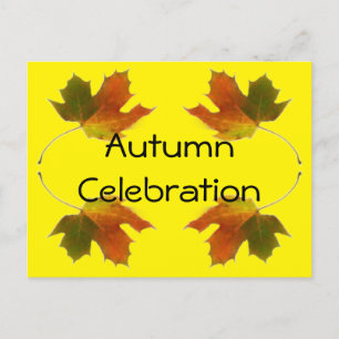 Autumn Celebration Invitation Postcard