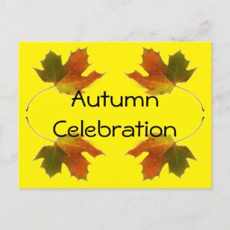 Autumn Celebration Invitation Postcard