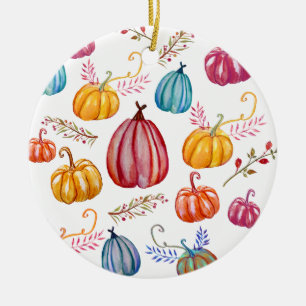 Autumn Celebrations Rustic Pumpkins Ornament