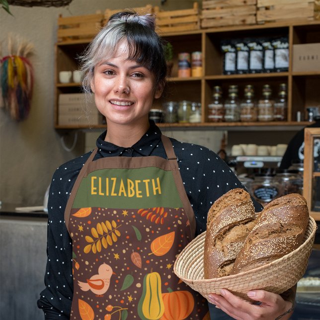 Autumn Chef's Apron Personalised (Creator Uploaded)