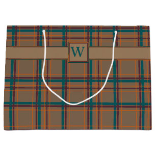 Autumn Chic Plaid Gift Bag