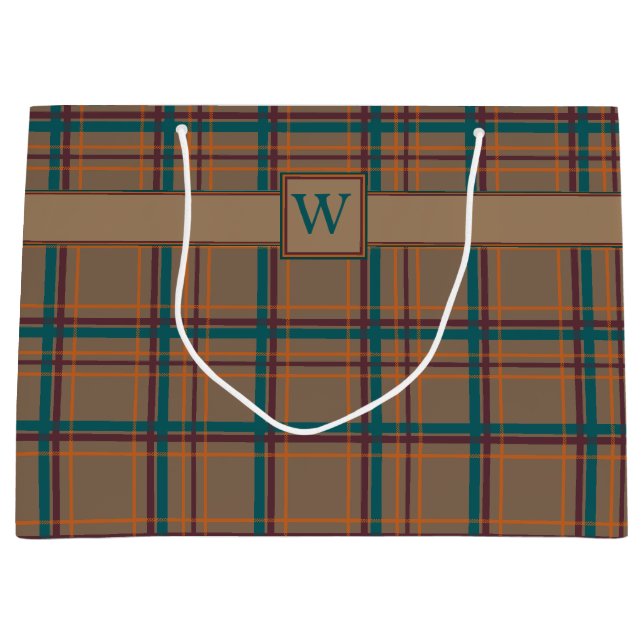 Autumn Chic Plaid Gift Bag (Front)