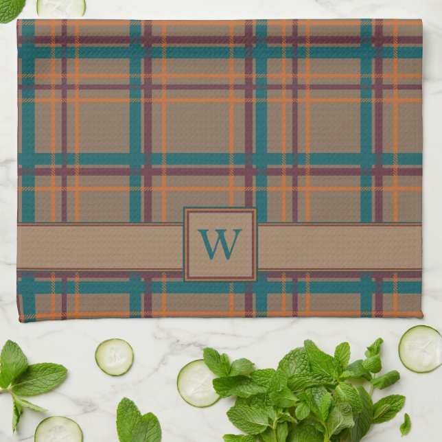 Autumn Chic Plaid Kitchen Towel (Folded)
