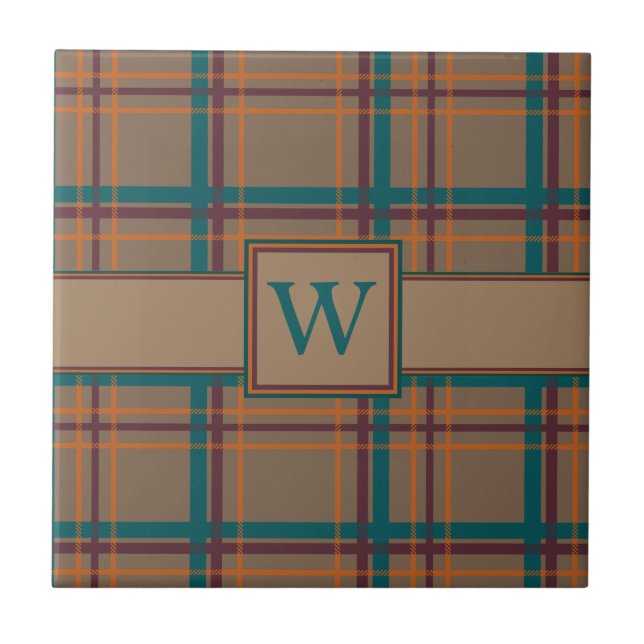 Autumn Chic Plaid Tile (Front)