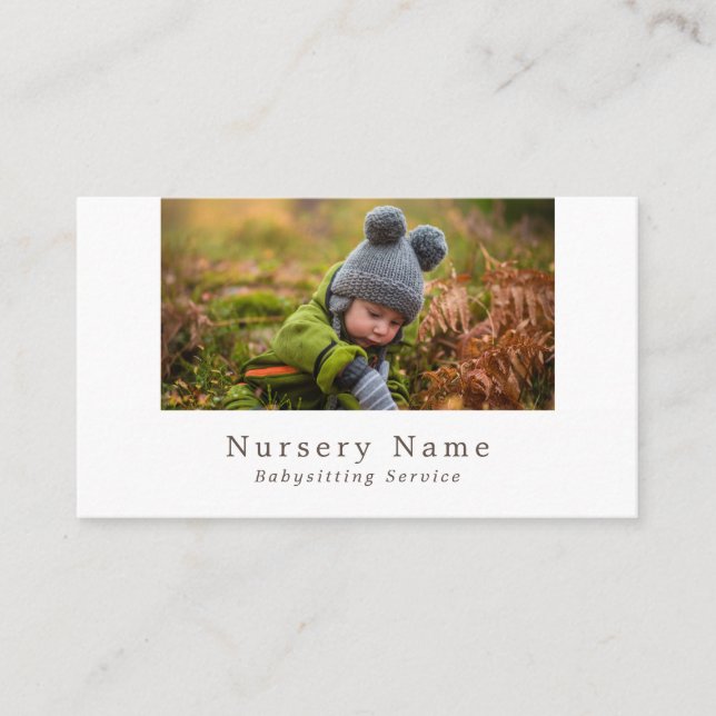 Autumn Child, Babysitter, Daycare, Nursery Business Card (Front)