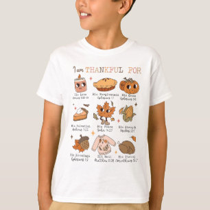 Autumn Christian Thanksgiving Bible Verse I Am Tha T-Shirt