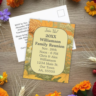 Autumn Chrysanthemum Family Reunion Card