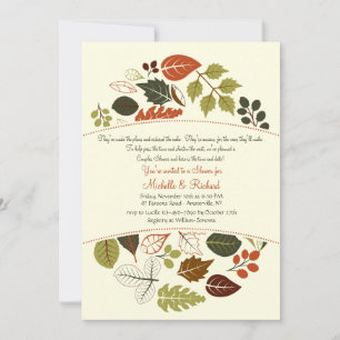 Autumn Circle Invitation