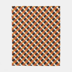 Autumn Circle Tessellation Fleece Blanket
