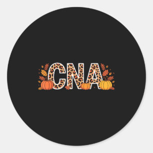 Autumn Cna Fall Certified Nursing Istant Classic Round Sticker
