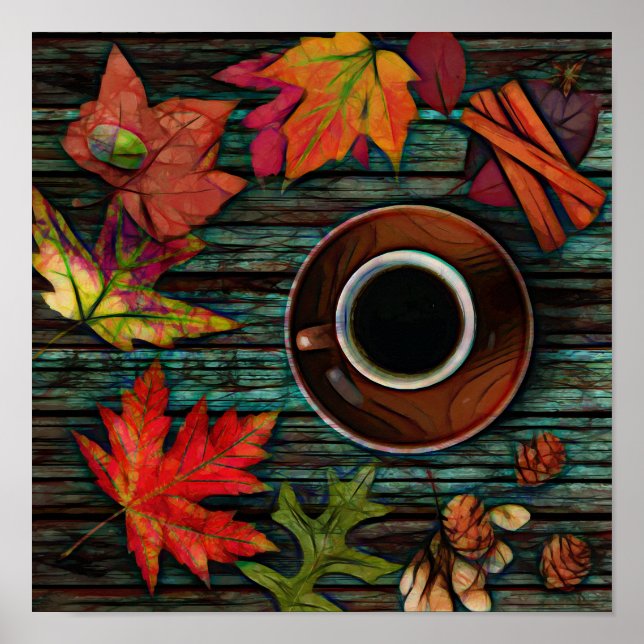 Autumn coffee Poster (Front)