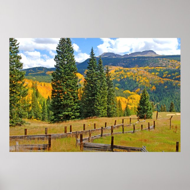 Autumn Color in the Countryside Poster (Front)