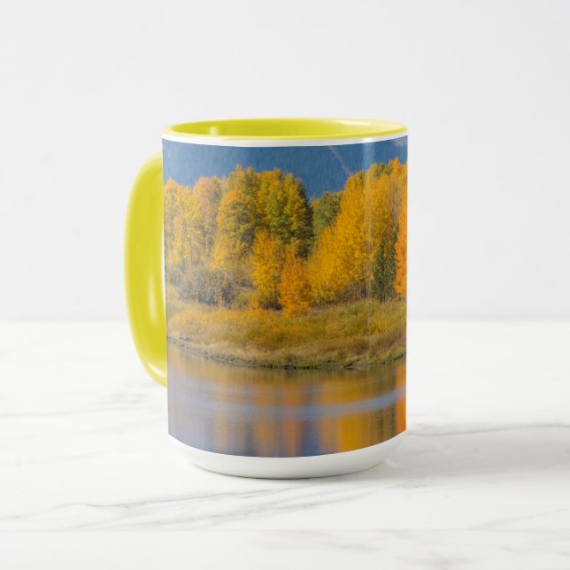 Autumn Colored Aspen Trees Mug (Front Left)