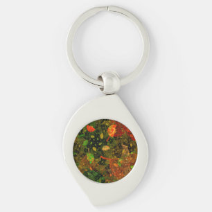 Autumn colorful decorative design key ring