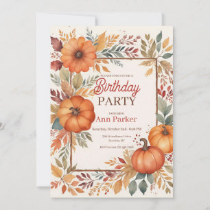 Autumn Colors Invitation