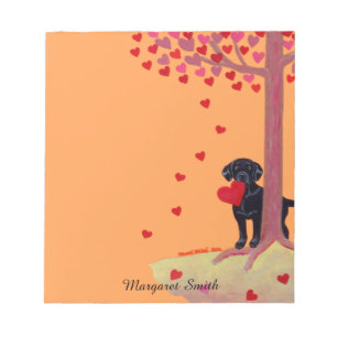 Autumn Colour Black Labrador Notepad
