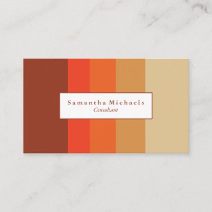 Autumn Colour Block Business Cards