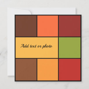 Autumn Colour Blocks Card