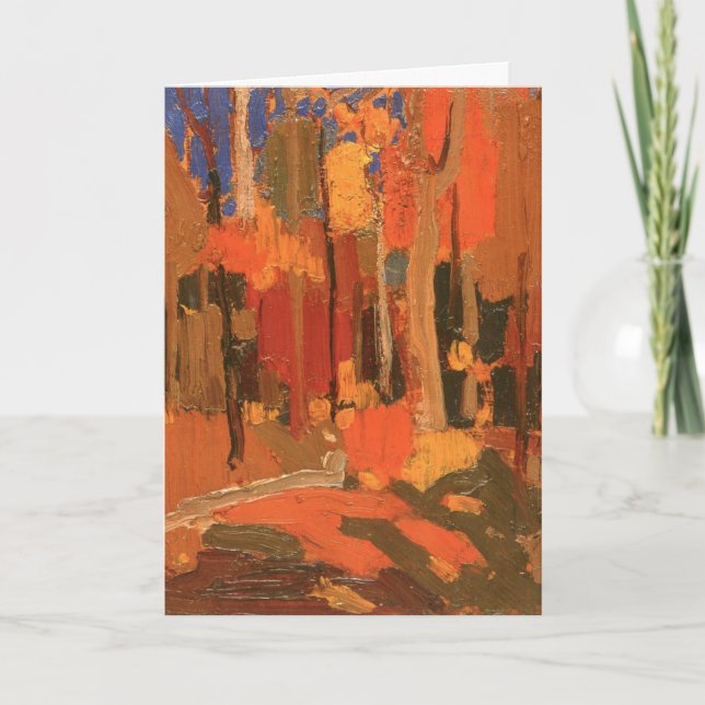 Autumn Colour by Tom Thomson Card (Front)