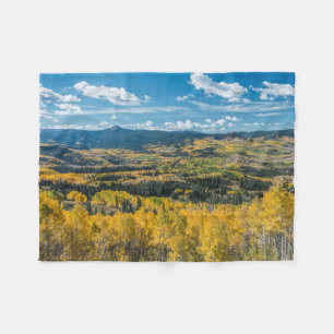Autumn Colour in Flat Tops   Routt National Forest Fleece Blanket