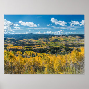 Autumn Colour in Flat Tops   Routt National Forest Poster