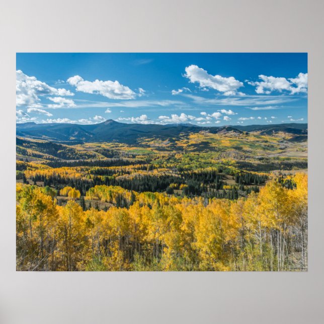 Autumn Colour in Flat Tops | Routt National Forest Poster (Front)