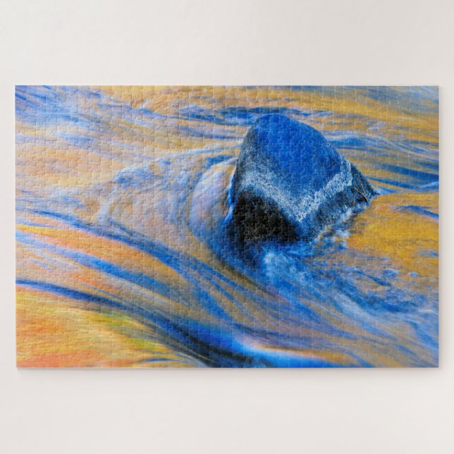 Autumn Colour Water Abstract Jigsaw Puzzle (Horizontal)