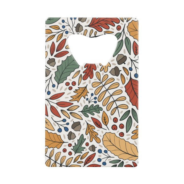 Autumn Coloured Leaf Square Design (Front)