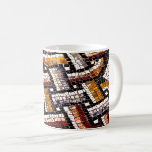 Autumn Coloured Roman Mosaic Coffee Mug