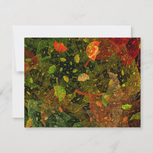 Autumn colourful decorative design card (Front)