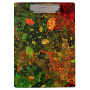 Autumn colourful decorative design clipboard