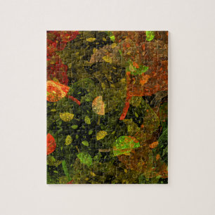 Autumn colourful decorative design jigsaw puzzle