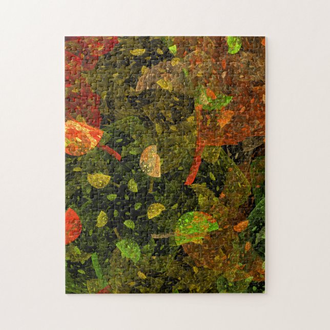 Autumn colourful decorative design jigsaw puzzle (Vertical)