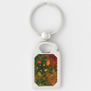 Autumn colourful decorative design key ring
