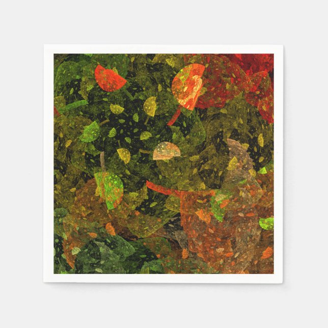 Autumn colourful decorative design napkin (Front)