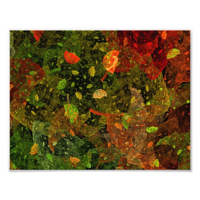 Autumn colourful decorative design photo print (Front)