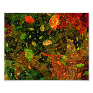 Autumn colourful decorative design photo print