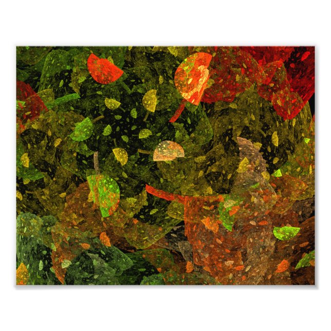 Autumn colourful decorative design photo print (Front)